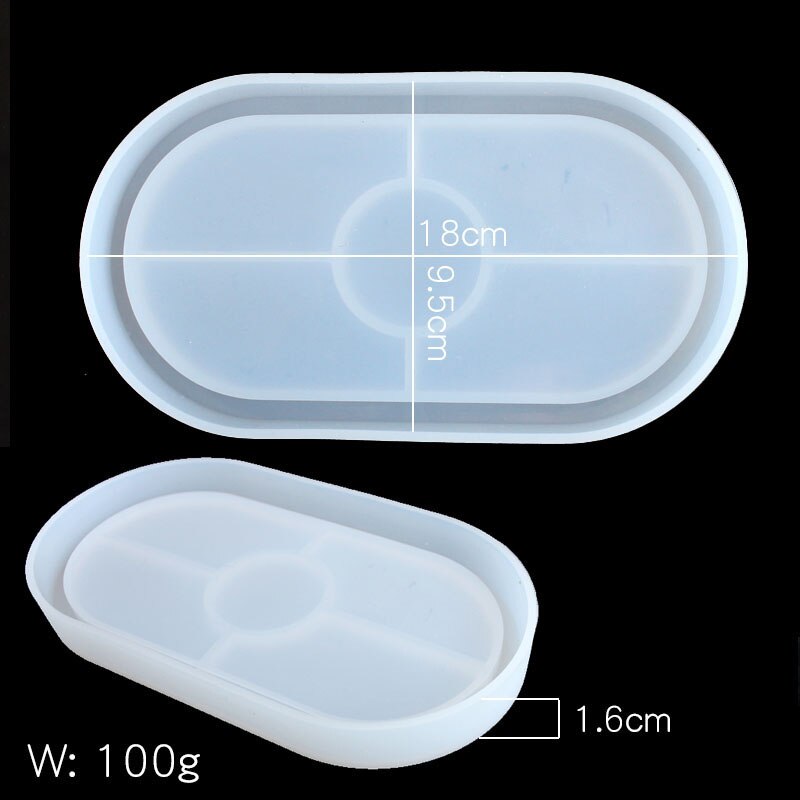Bricolage béton pour Pot de fleur rond, DIY, pour jardinière en ciment: Oval tray mold