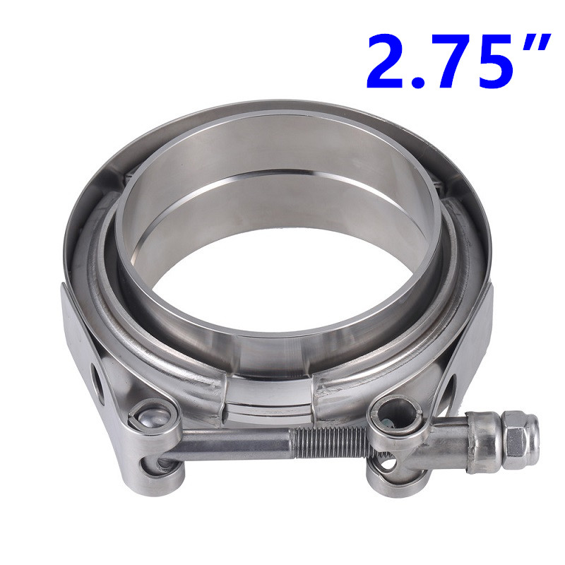 304 Stainless Steel Car Vband Clamp 2 2.5 3 3.5 Inch 3 V band clamp 76mm Exhaust Flange Pipe Clamp 2.25“ 2" 2.5" 3" V-band: 2.75inch 70.6mm