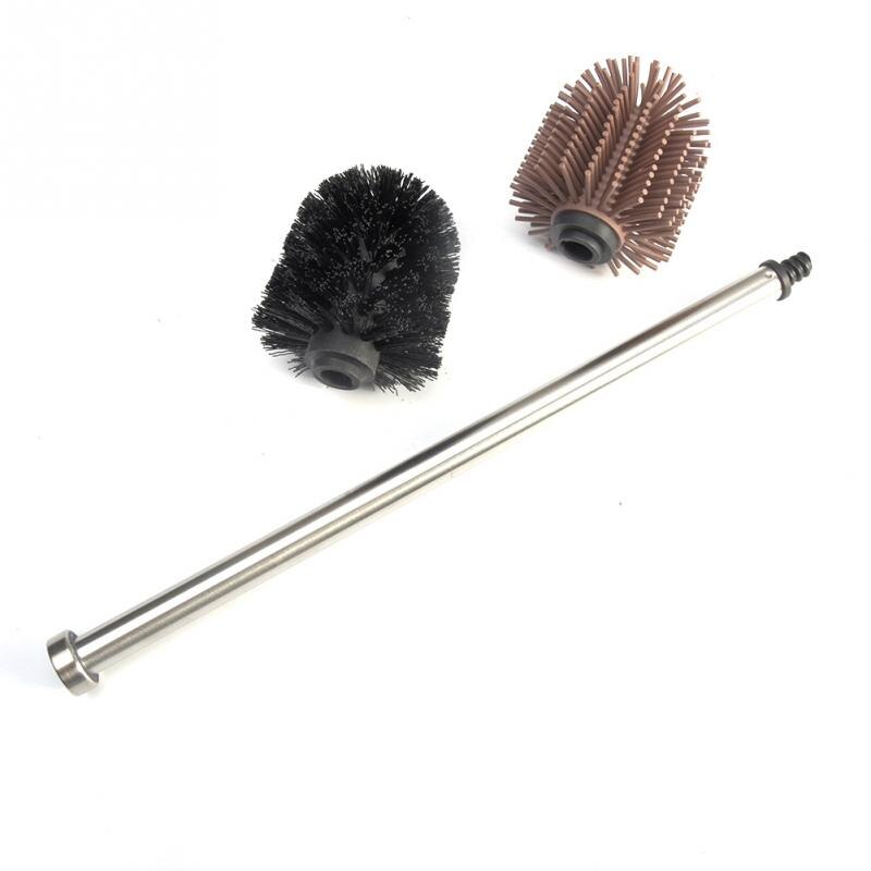 Accessoires Toiletborstel Scrub Siliconen Thuisgebruik Lange Handvat Duurzaam Schoonmaken Tool Vervanging Draagbare Badkamer Rvs