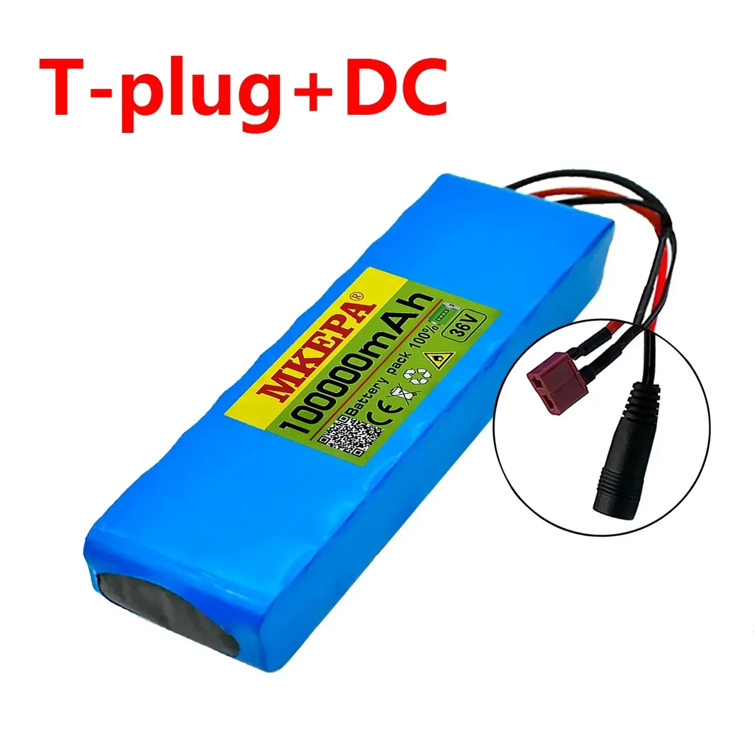 10S2P 36V 100000 mAh 36v akumulator do skutera elektrycznego litowa skuter elektryczny 500W akumulator do skutera elektrycznego 36v 10s2p: BŁĘKITNA