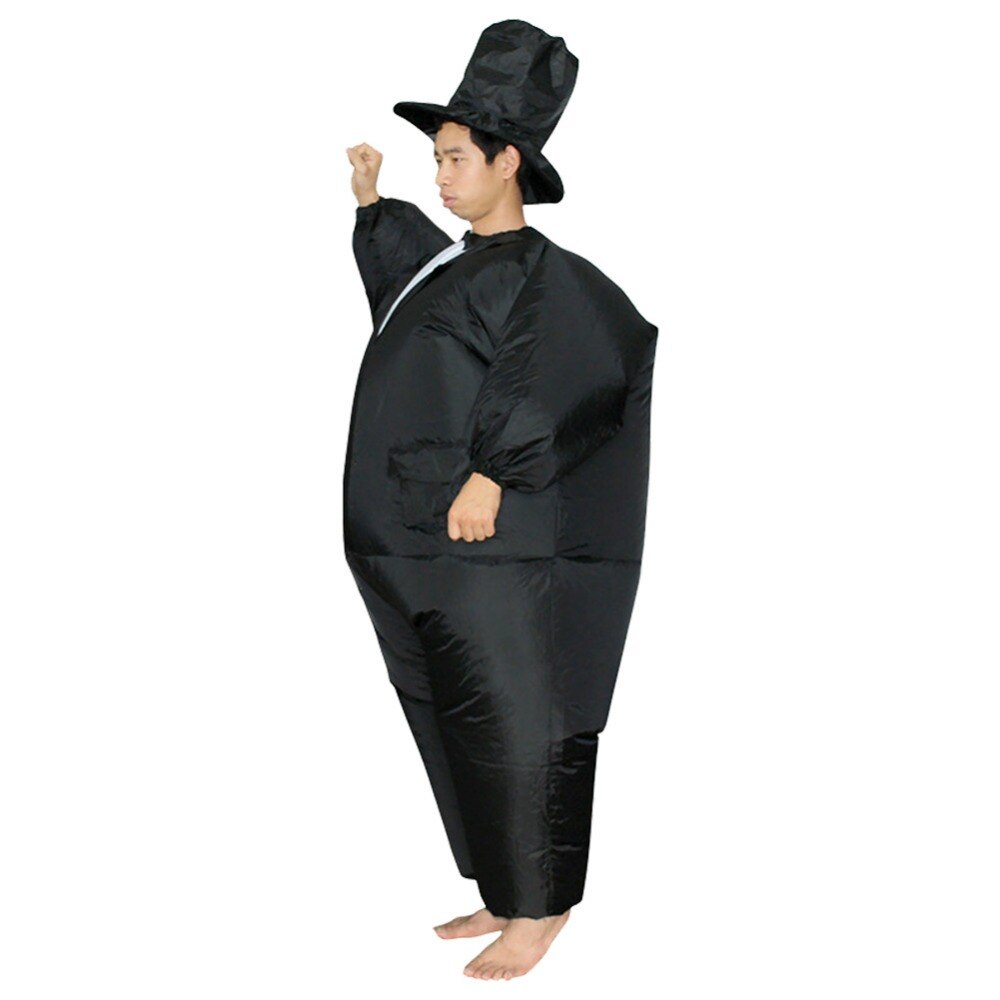 Halloween Inflatable Costume Men's Tuxedo Groom Suit Fancy Dress AirSuit Party Event Host Magician Cosplay Inflated Garment