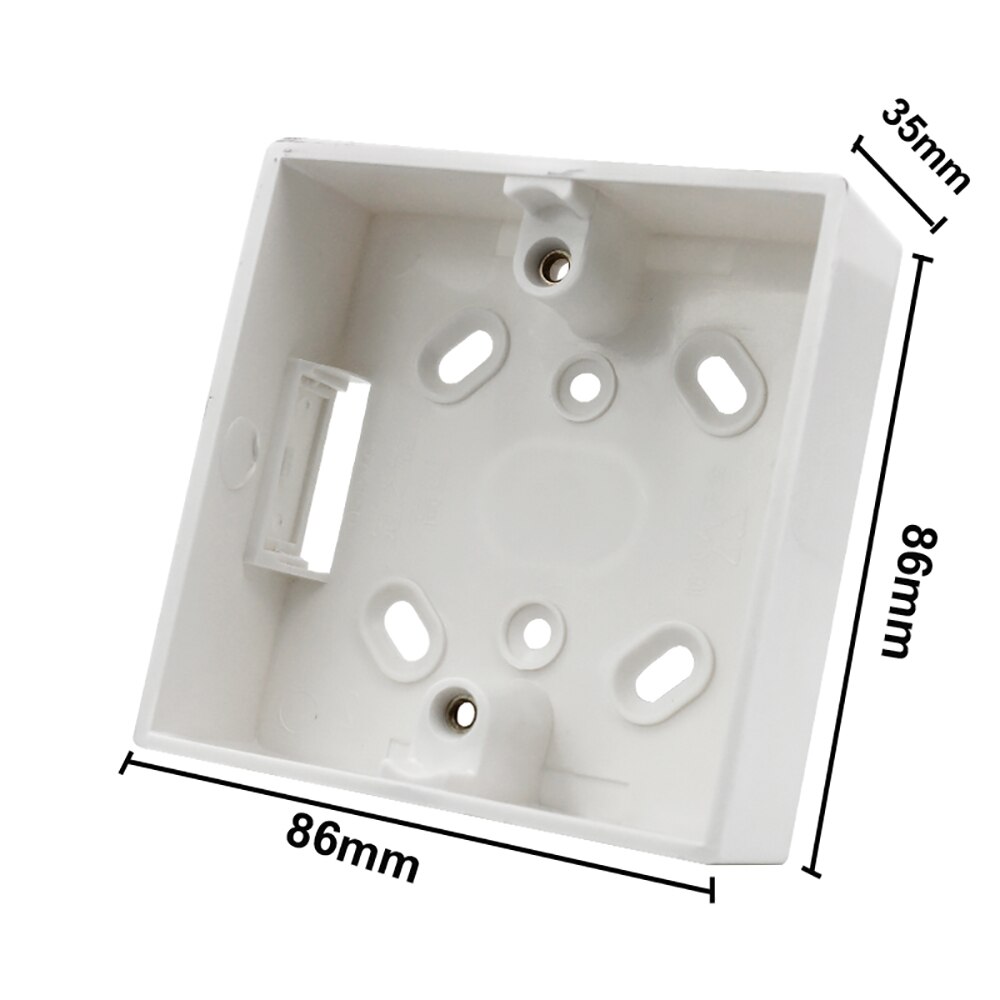 Wall Switch Socket 86 Bottom Box Dark Box White Type Switch Socket Base Outfit Junction Box Surface Mount