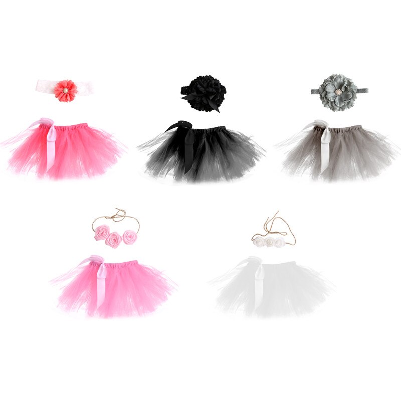 Lovely Baby Newborn Toddler Girls Hairband Tutu Skirt Photo Prop Costume Outfit Girl skirt Baby girl skirt Hundred Days Skirt