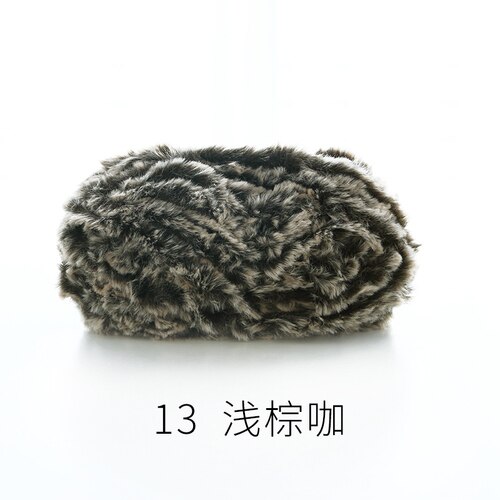 50g/écheveau épais moelleux fausse fourrure cils fil 100% Polyester doux fil pour tricot à la main manteau pull chapeau Amigurumi Crochet fil: 13