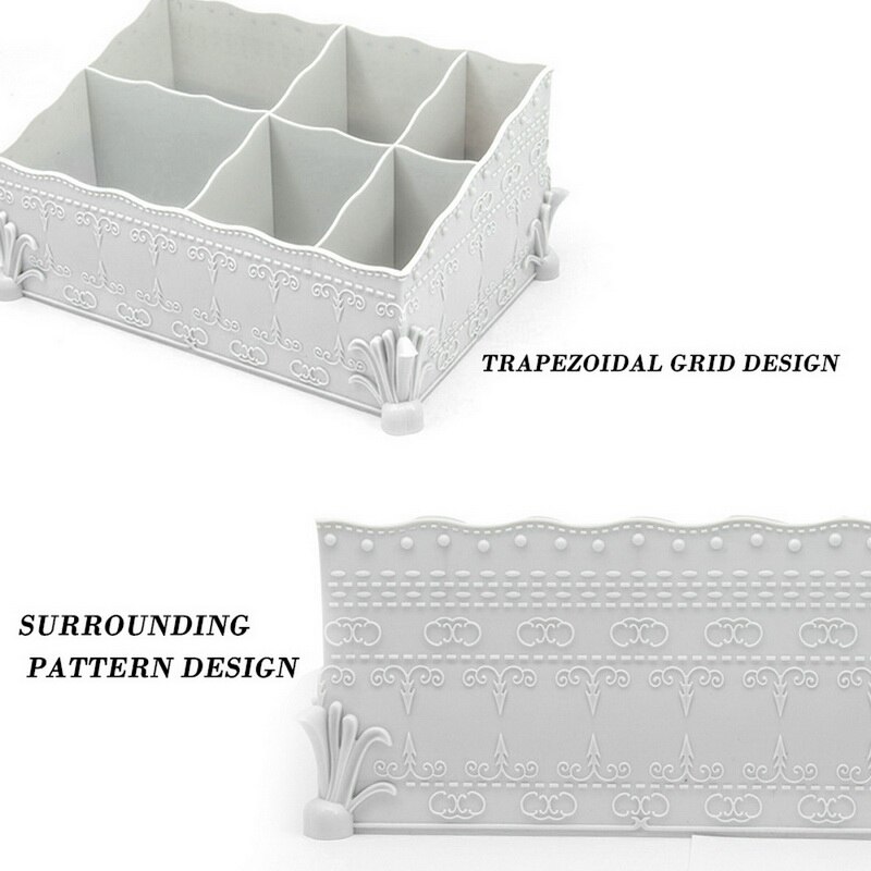 Makeup-organizer Plastic Cosmetics Box Large Makeup Holder Nail-Polish Organizer Swabs-Holder Bathroom storage box^