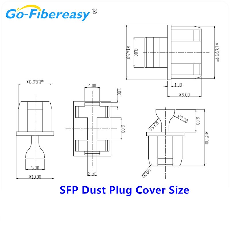 ROHS Kieselsäure Gel Faser Ethernet schalten Schnittstelle stecker SFP staub stecker kappe abdeckung/SFP Hafen stecker/SFP staub abdeckung