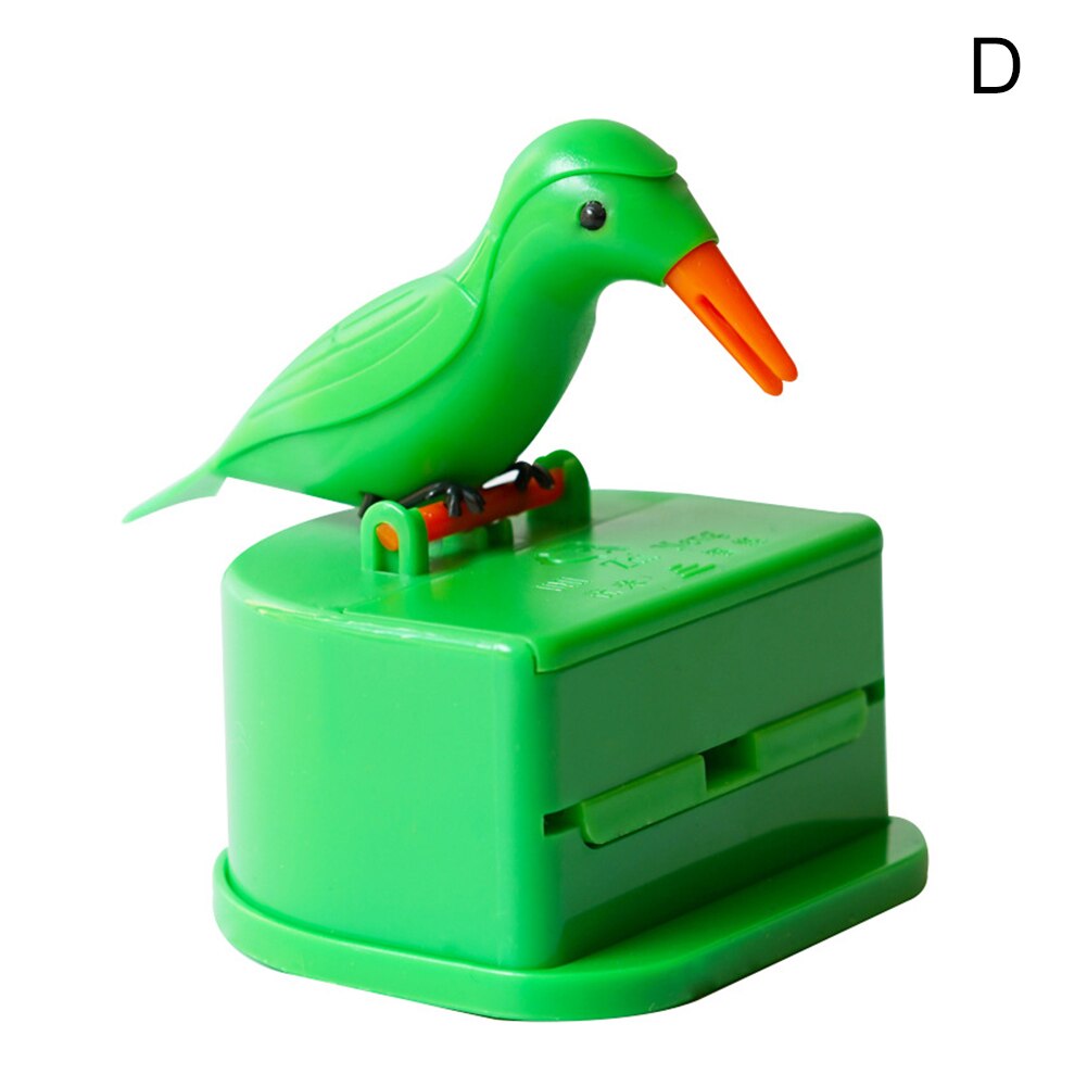 Cute Bird Shape Toothpick Holder Container Automatic Toothpick Dispenser Toothpick Storage Box Table Toothpick Case Home Decor: D