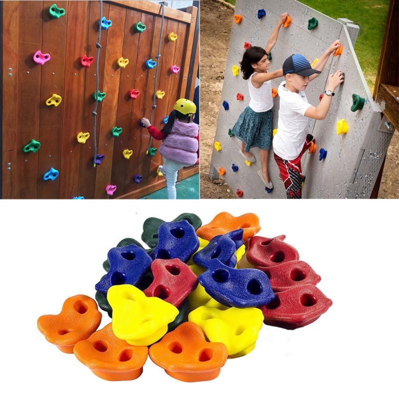 1 Pc Kinderen Outdoor Indoor Speeltuin Plastic Rotsklimmen Houdt Muur Set Kit Rock Stenen Achtertuin Kinderen Speelgoed