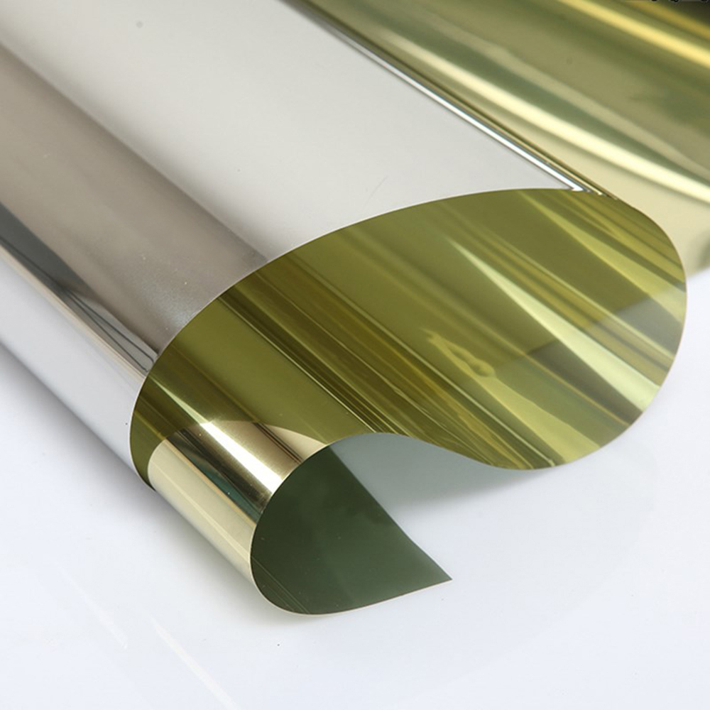 90x200 cm Mirrored Effect Goud Zilver Solar Tint Reflecterende Glasfolie Privacy Tint voor Home Office winkel Glas