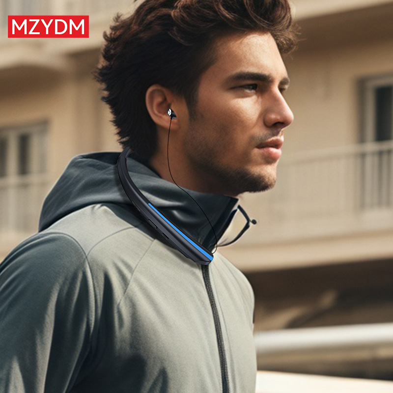 Bluetooth Neckband Headphones HX801 Noise Cancelling Sports Earbuds Waterproof HiFi Stereo Bass Wireless Headset Earphones