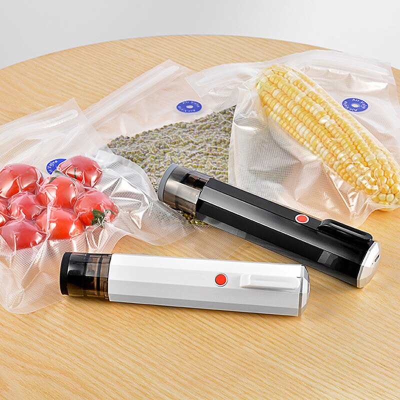 Handheld Vacuum Machine Food Vacuum Compression Bag USB Rechargeable Intelligent Electric Air Pump Food Bag Mini Vacuum Machine