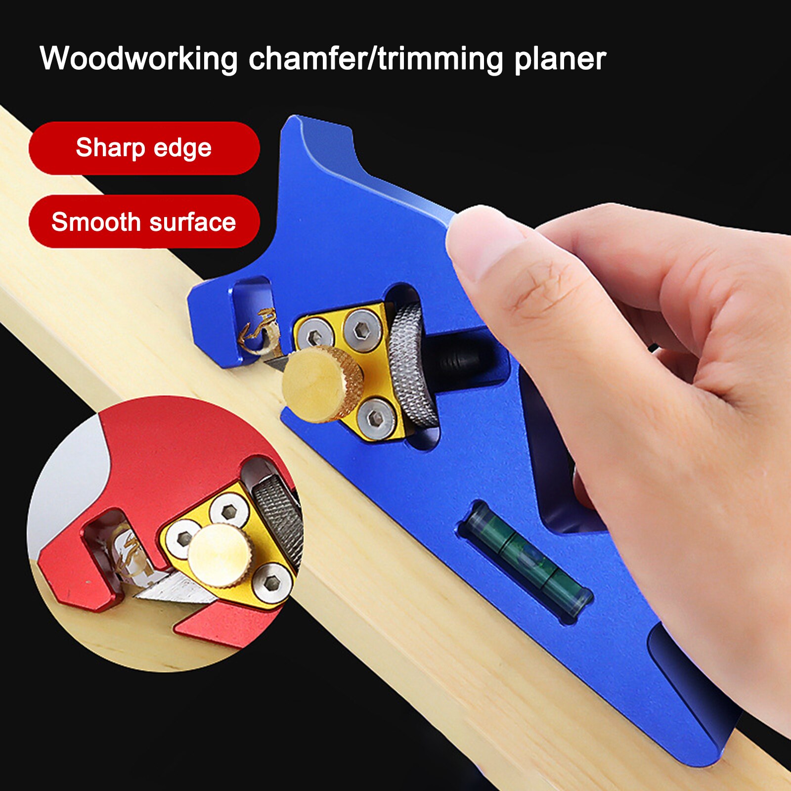 Woodworking Edge Corner Plane Trimmer Edge Corner Level Hand Planer 45 Degree Bevel Chamfering And Trimming Flat Knife