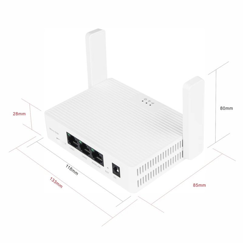 ABKI Wifi 4G LTE Router SIM Card 1200Mbps 2.4Ghz 5Ghz Wireless Wi-Fi 5Dbi Antenna WAN LAN Port 32 Devices EU-PLUG