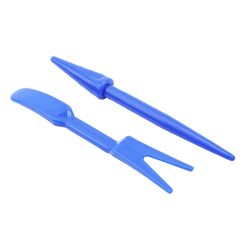 Garden Tool Transplanting Seedlings Planting Tools Lifter Bonsai Fertilizer Drilling Apparatus Seedling Cultivation 2pcs / Set: blue