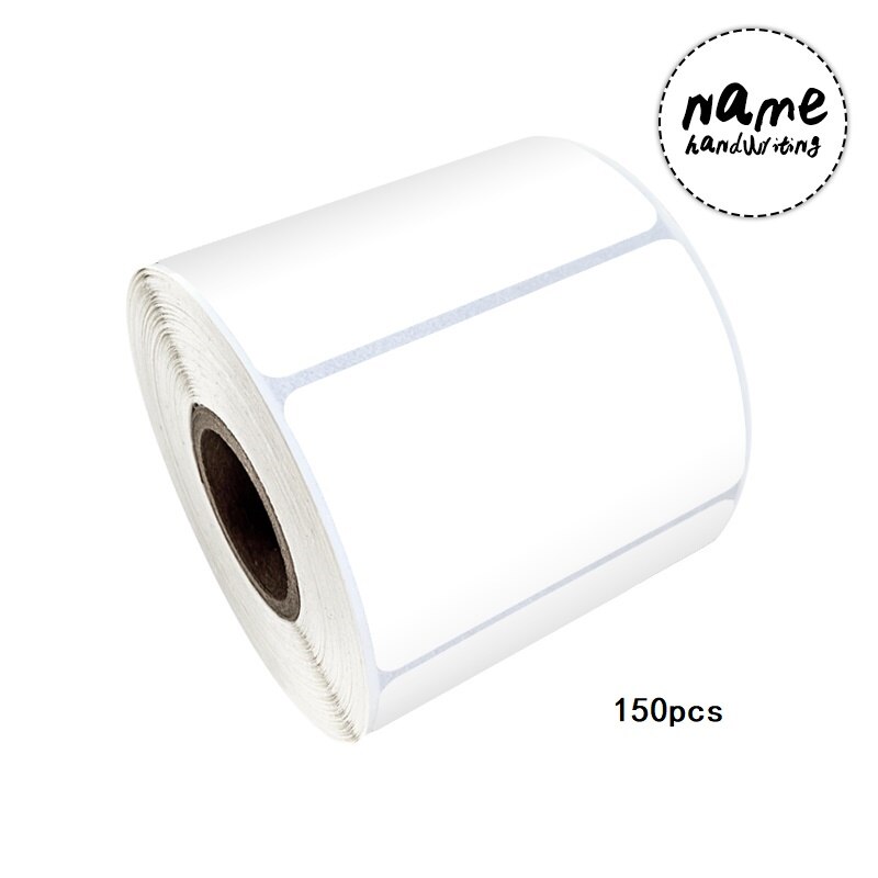 White Name Stickers Scrapbooking Blank Square Label Sticker for Household Jars Student Stationery Decoration Sticker