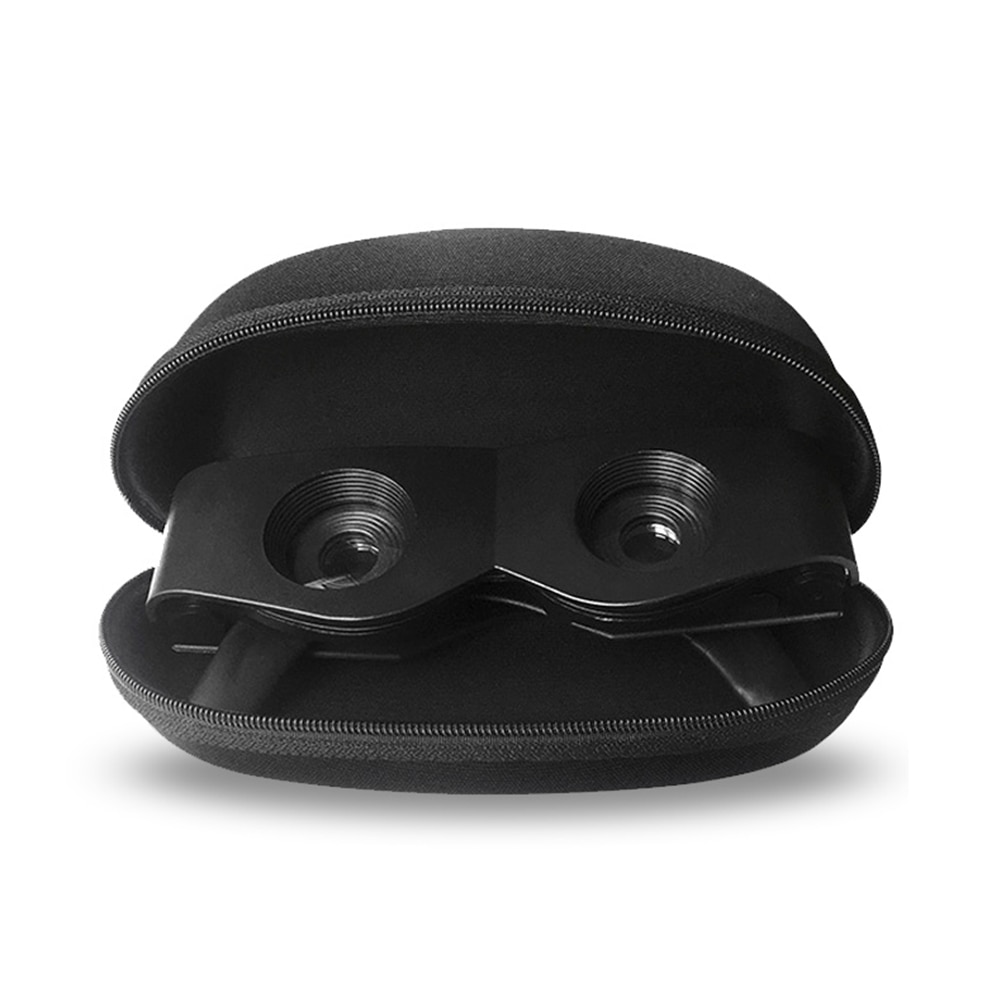 Portable Fishing Telescope Glasses Style Binoculars 6X Magnifier Adjustable Eyewear with Storage Case