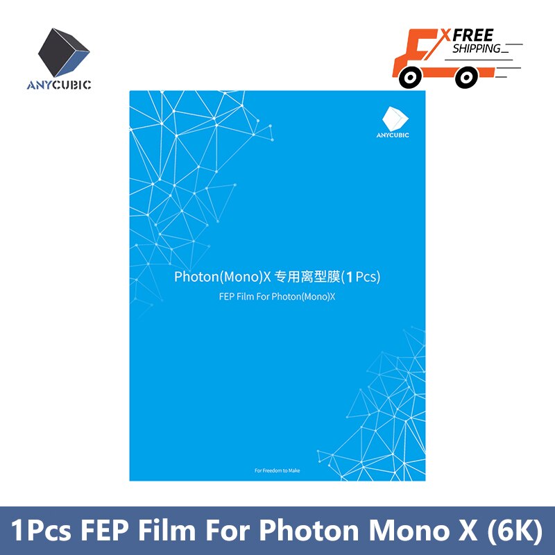 ANYCUBIC 3d Printer Parts 2Pcs/lot 5Pcs/lot FEP Film 240*165mm thickness 0.15mm For Photon Mono X (6K)