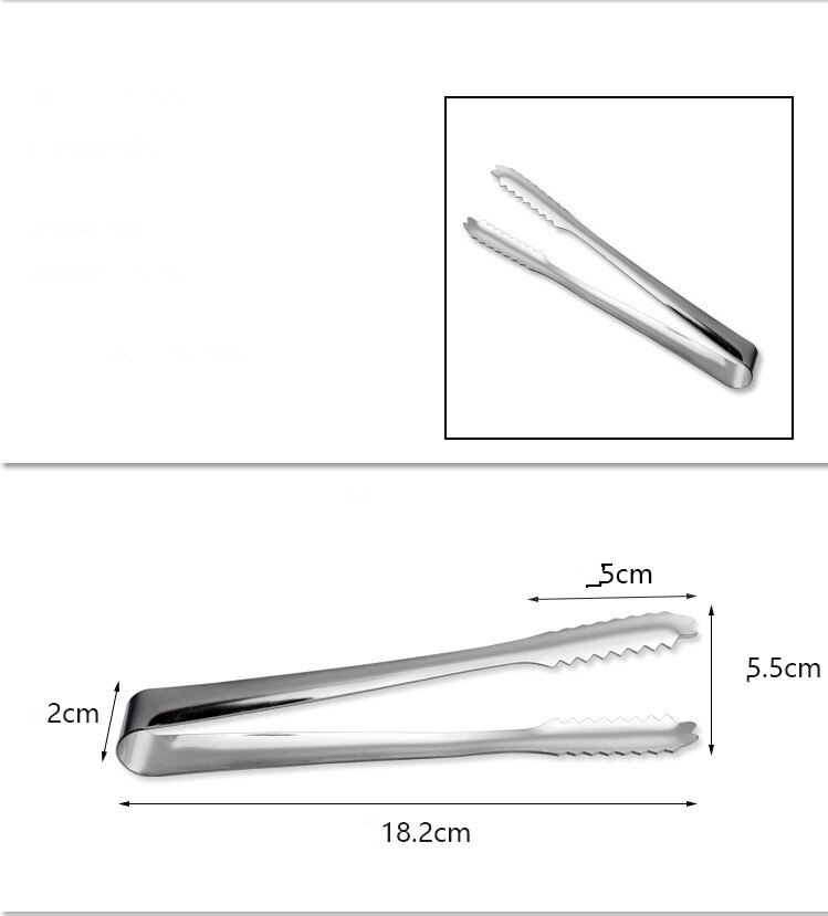 DECHOUS 1pc Stainless Steel Grill Tongs Baking Tool