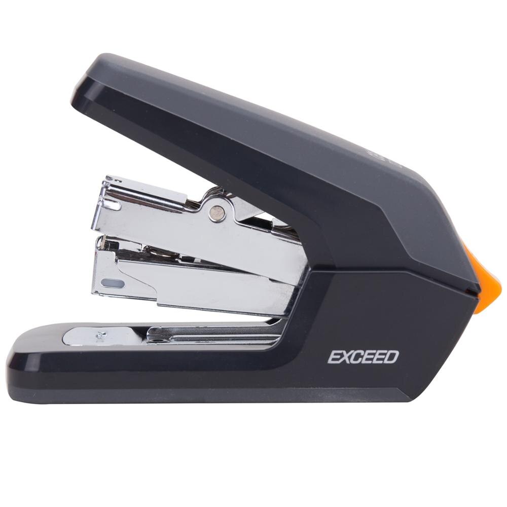DELI 0370 Effortless Stapler 25 Sheets staple Power saving paper stapling machine desktop School Office Supplies stationery: Black