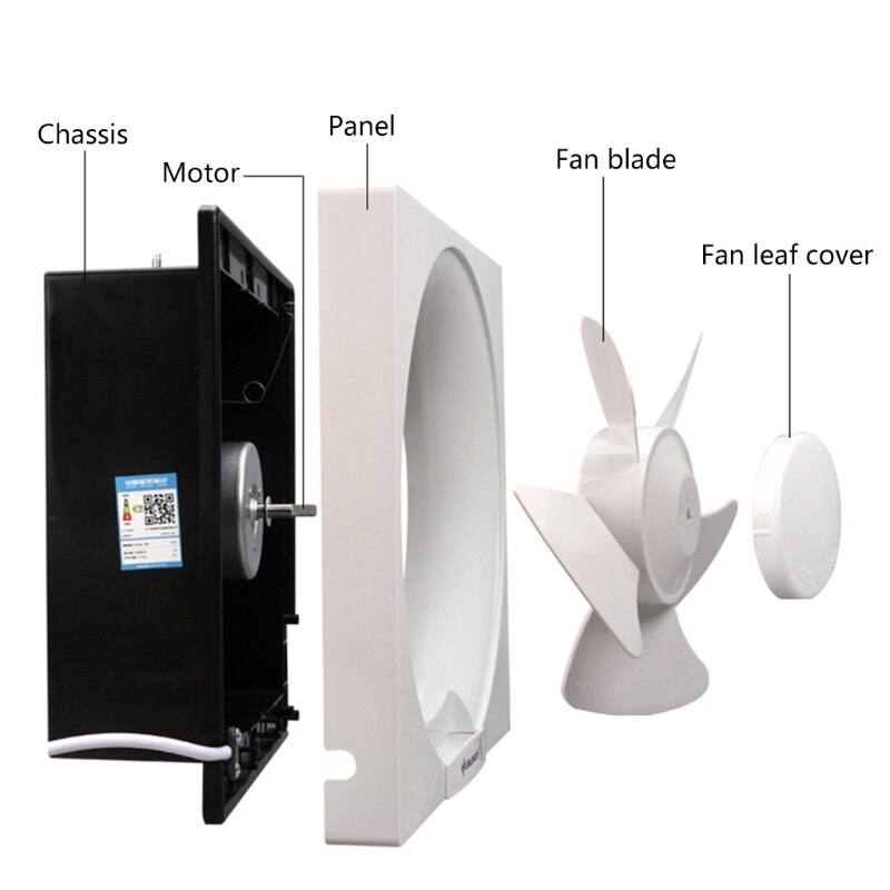Ventilation Fan Exhaust Fan Electric Fan Accessories Fan Blade 12 Inch / 10 Inch / 8 Inch / 6 Inch White Six Blades U1JE