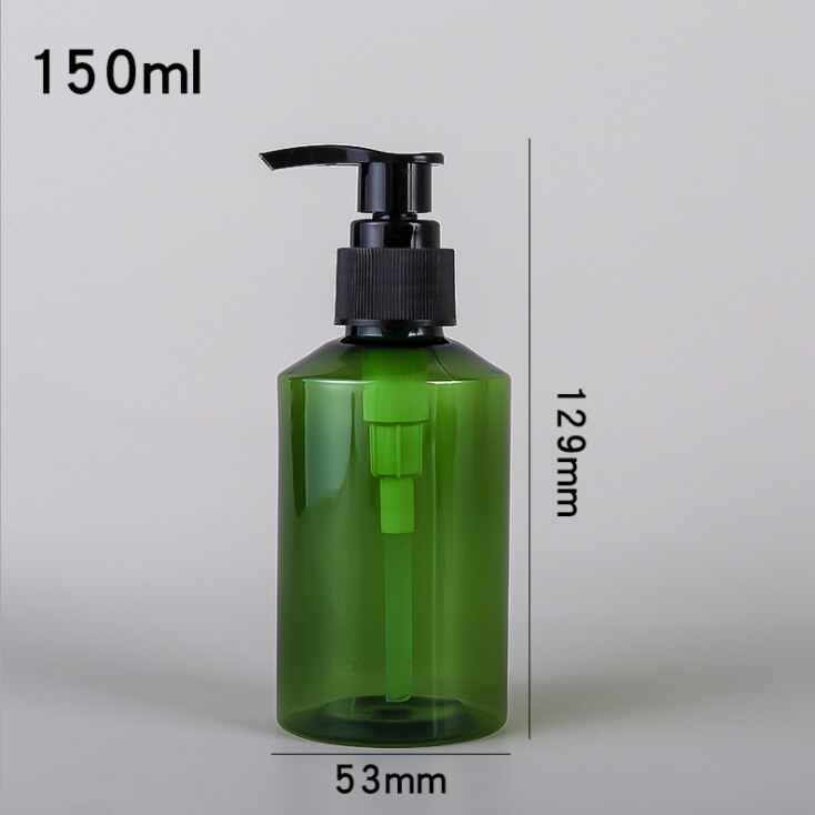 100/150/200/500ml Green Soap Dispenser Bottles Portable Hand Sanitizer Shampoo Lotion Storage Container Bathroom Sub-bottle: C