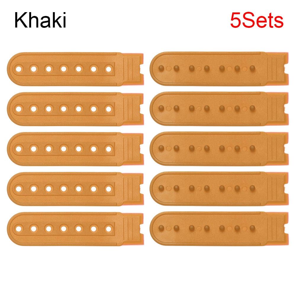 5Sets Hysterese Strap Ersatz mit 7 Löcher Bunte Hut Reparatur Verschluss Schnalle Clip Extender für Baseball Kappe Hut Zubehör: Silber