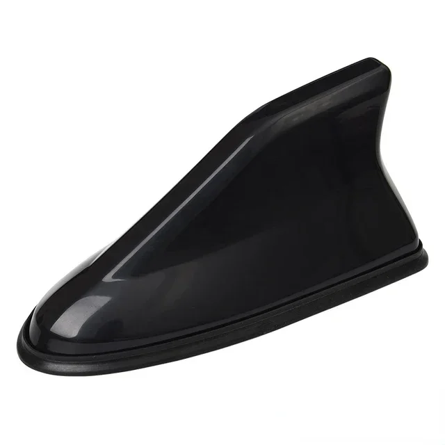 Car Shark Fin Antenna Cover for SUV Truck Universal Carbon Fiber Look Radio Signal Aerials Roof Exterior Accessories Amagi: black