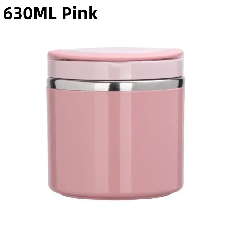 630/1000ml Food Thermal Jar Insulated Soup Cup Thermos Containers Stainless Steel Lunch Box Thermo Keep for School Children: Red