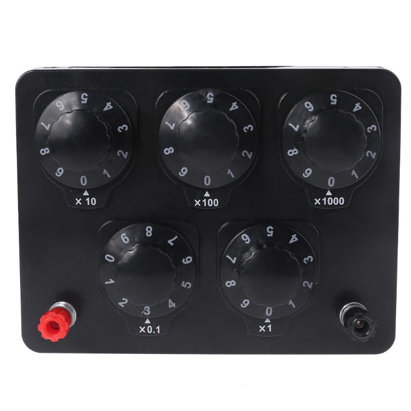 0-9999.9 Ohm Variable Resistance Box Decade Resistor Experimental Equipment For Physical School Teaching