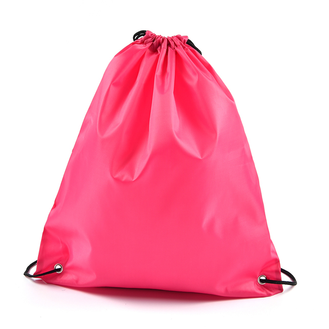 Portable Oxford sac de sport cordon sac ceinture équitation sac à dos salle de sport cordon chaussures sac vêtements sacs à dos étanche: rose red