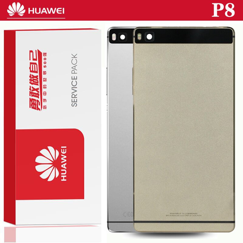 Original Back Housing Replacement for HUAWEI P8 Back Cover Battery Glass with Camera Lens adhesive Sticker