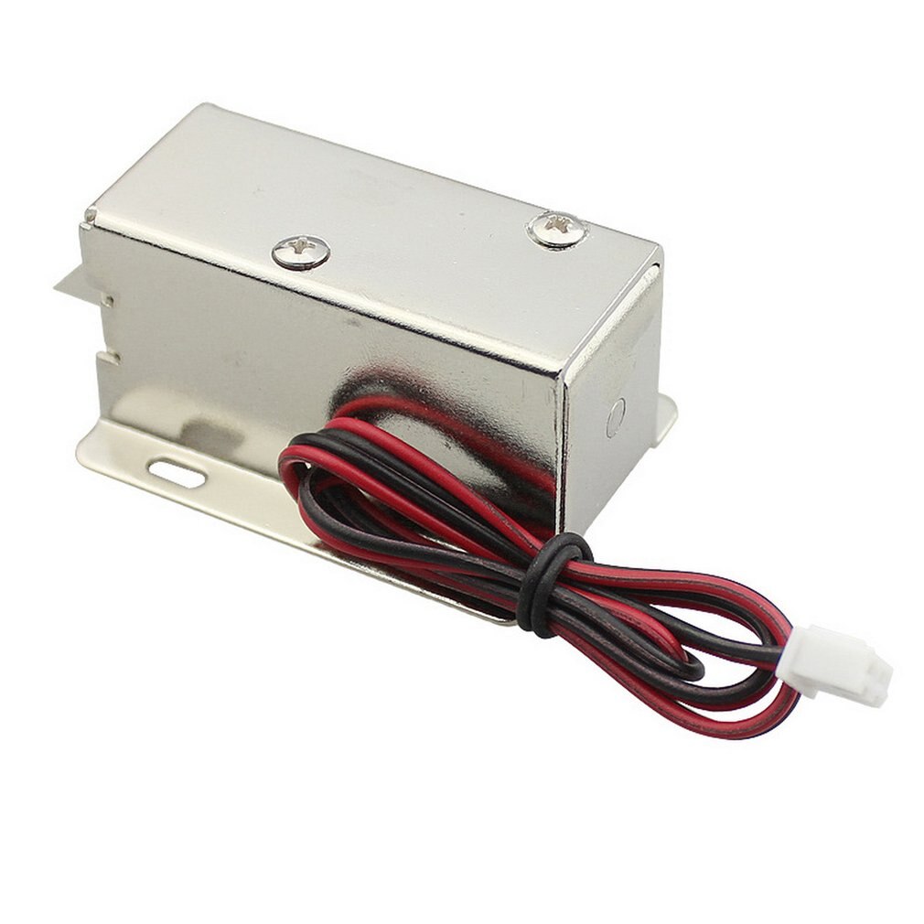 DC 12V/24V File Display Cabinet Drawer Latch Assembly Solenoid Electric Lock Fit For Desk Cabinet Window Or Safe Box