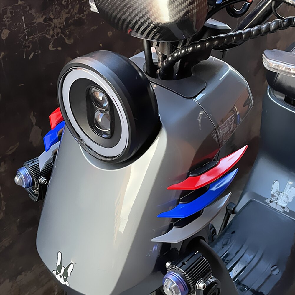 Alerón aerodinámico Universal para motocicleta, pegatina de decoración para Moto, Scooter, 1 par