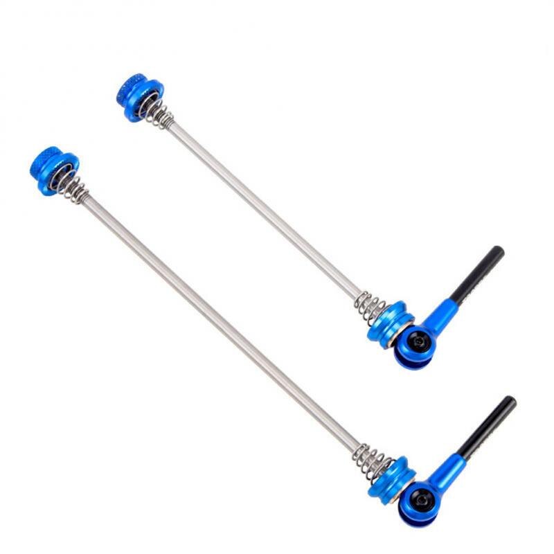 Bicycle Titanium Axle Quick Release Skewer Ultralight 130-135mm Rear Wheel Quick Skewers For MTB Mountain Bike Accessories: 04 Blue