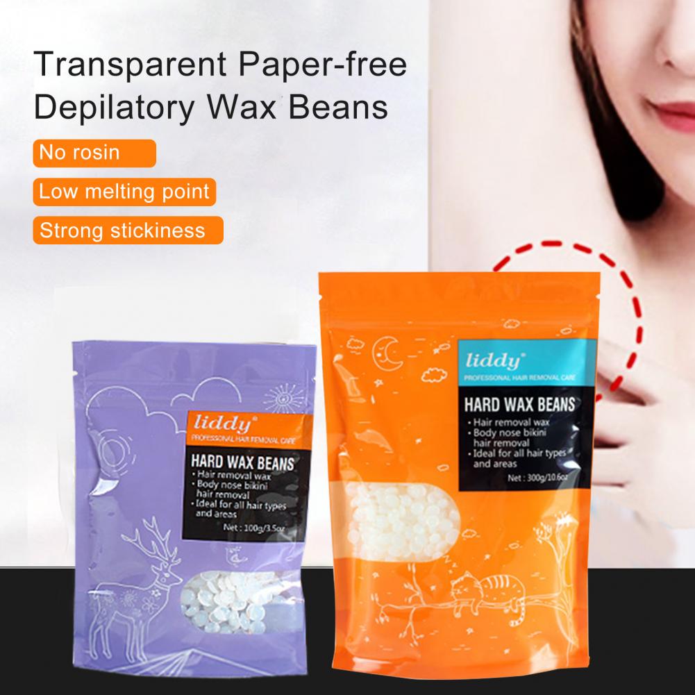 Mini épilation légère universelle sans papier, 100g/300g/500g, cire à haricots durs, rapide à fondre pour les jambes