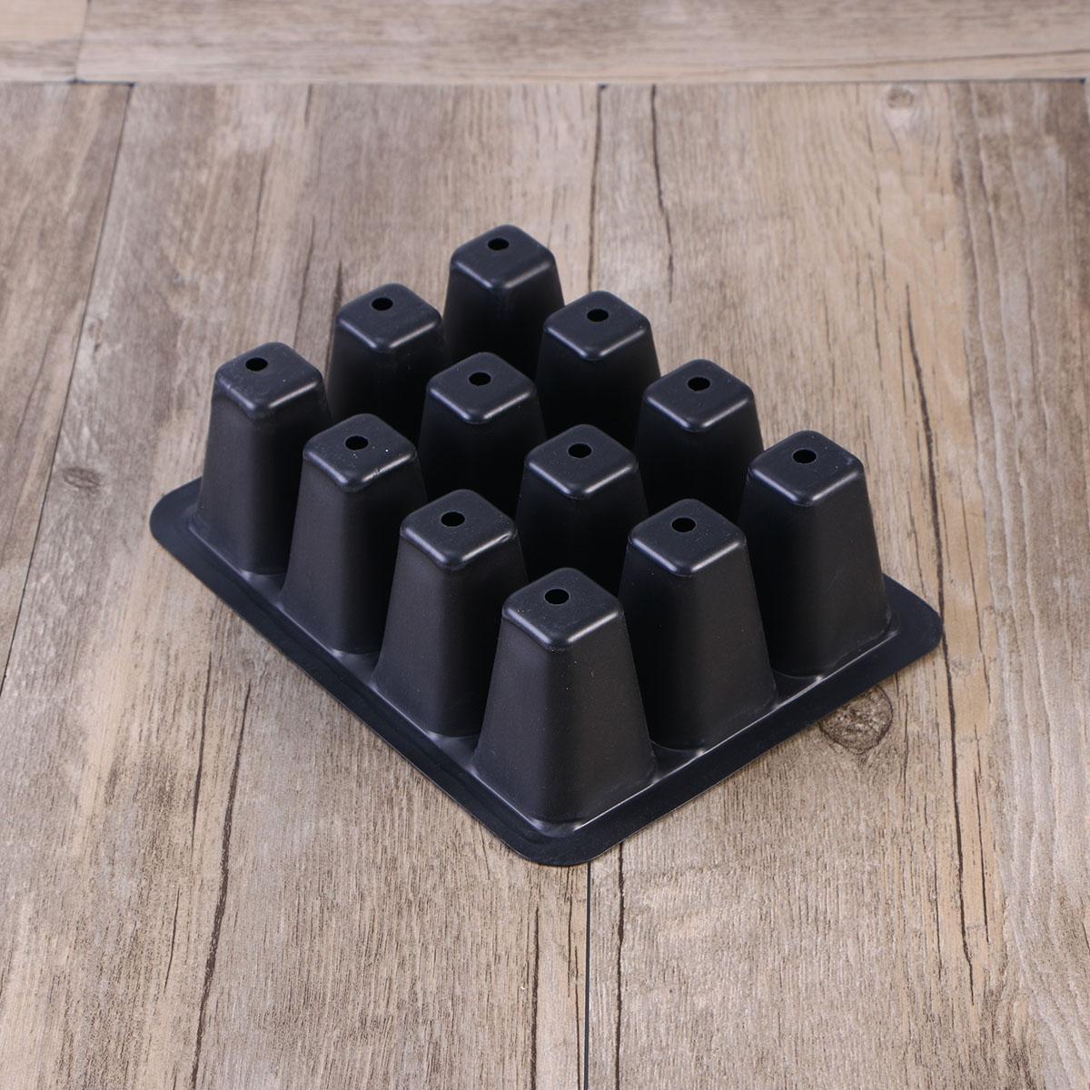 10 Pack Zaailingenplateau Zaad Starter Lade met Koepel en Base 12 Cellen Voor Tuinieren Bonsai-Wit