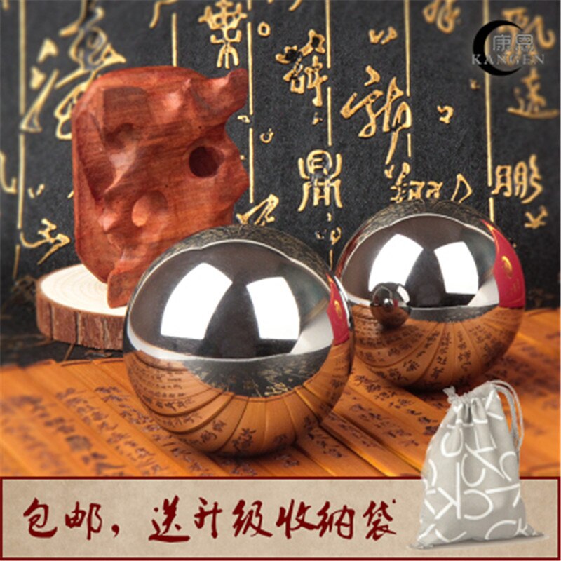 Staal Baoding Effen Hand Draaien Fitness Bal Handbal Acupunt Therapie Gezondheid Bal Midden Aged Hand Vinger Massage Bal