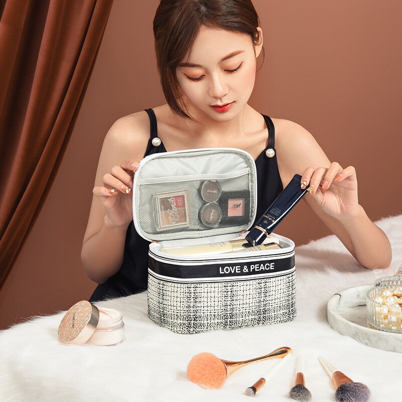 Make-uptas zomer toilettas trousse de toilette neceser mujer cosmetische tas vrouwen make-updoos met grote capaciteit
