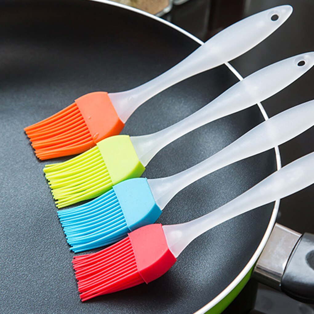 1PC Portable Silicone Oil Bottle with Brush Oil Brushes Liquid Oil Pastry Kitchen Baking BBQ Tool Kitchen Tools