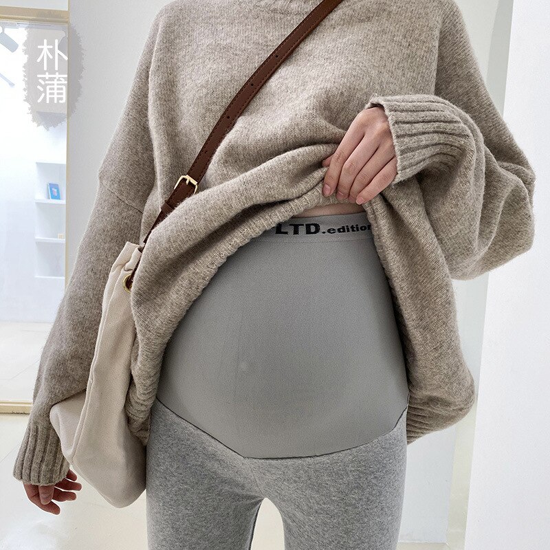 Automne style coton mince vêtements de grossesse hiver paddy Abdomen soutien leggings de maternité pour le sport enceinte