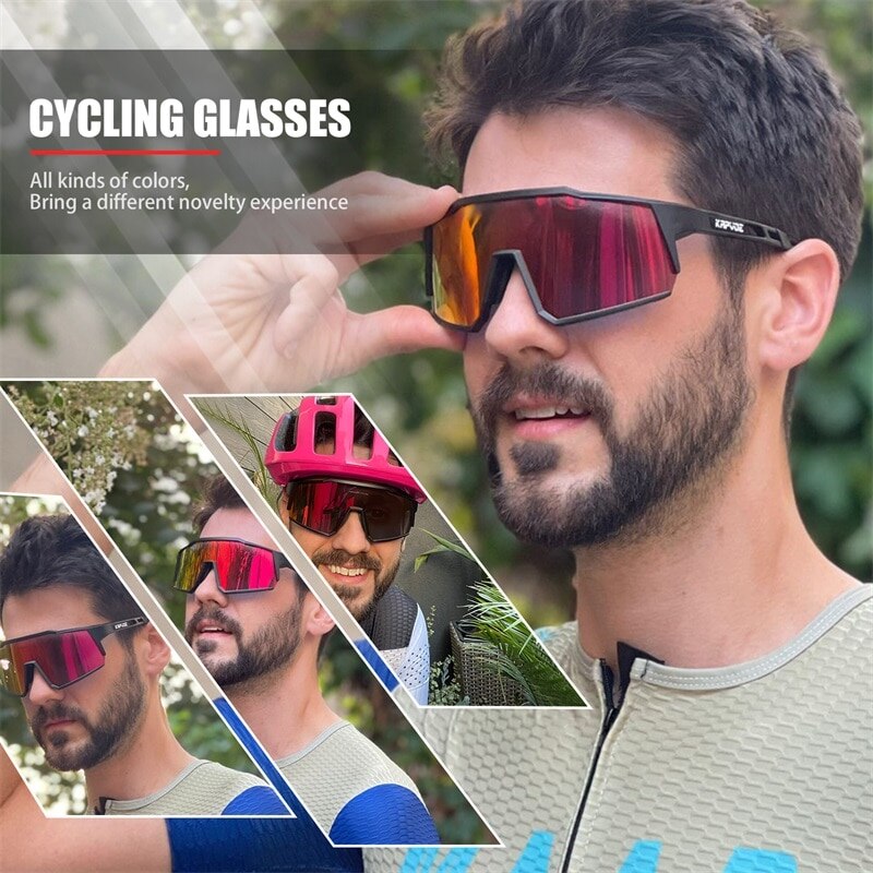 Kapvoe-Lunettes de soleil polarisées ultra légères pour le cyclisme, équipement de protection, VTT, vélo de route, sport, UV400