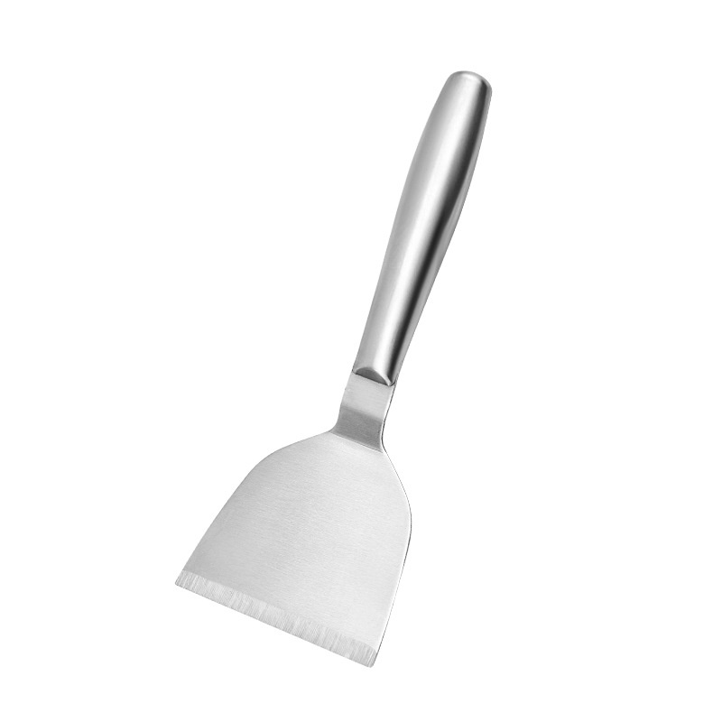 Pelle à Steak frit en acier inoxydable, cuisine multifonctionnelle, Pizza, crêpes, spatule, pâtisserie, outils de barbecue, accessoires de cuisine: jaune clair