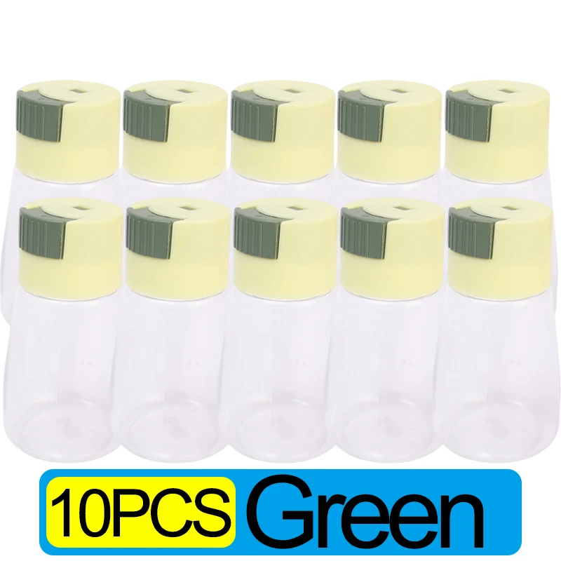 Kvantitativ push-type krydderiraker pressetype saltdispenser krydderidispenser forseglet køkkenkrydderiboks krydderiflaske: Brun