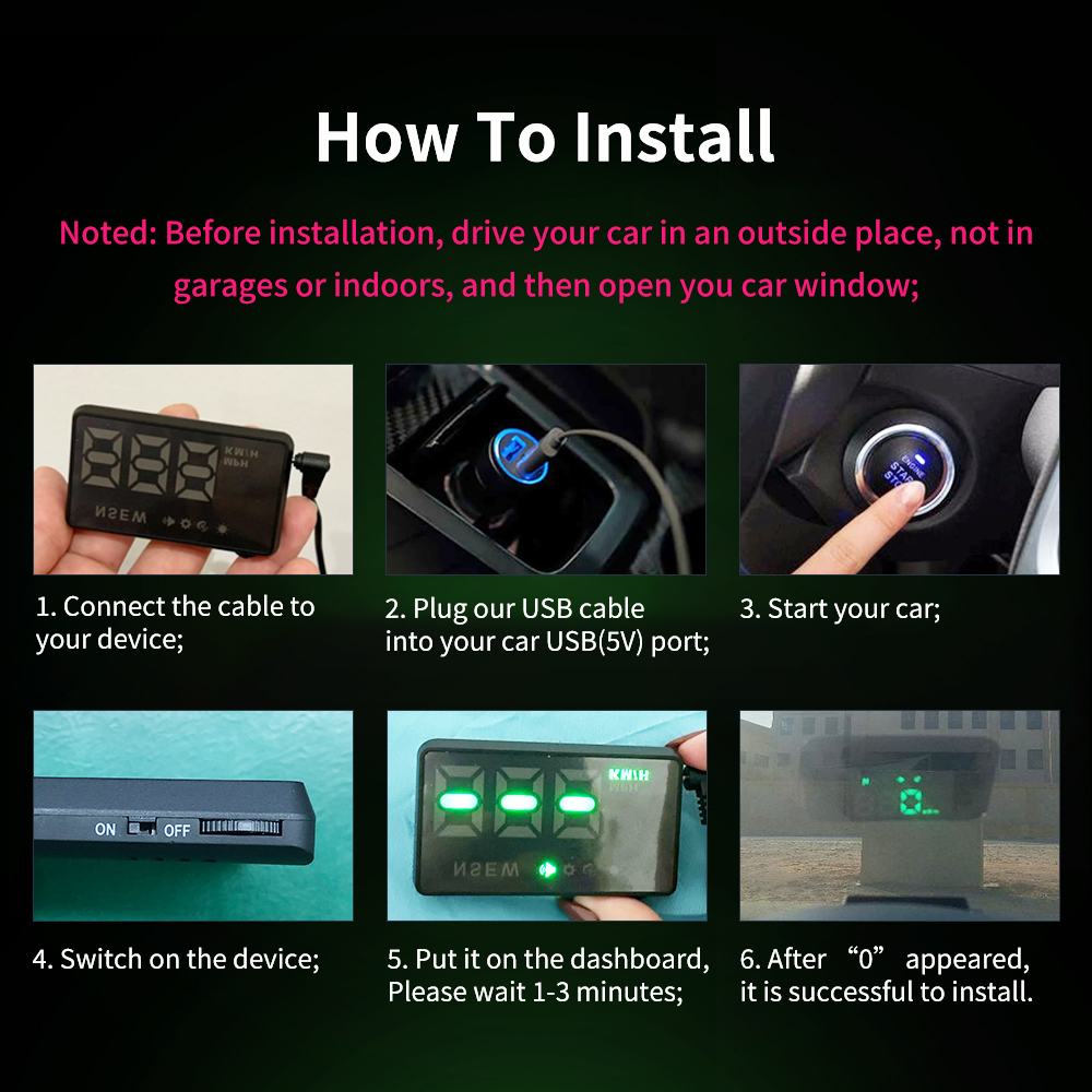 velocimetro digital para coche Velocímetro Digital GPS Universal H1 para coche, proyector de parabrisas HUD, pantalla frontal para todos los coches, camiones, autobuses, brújula, alarma de exceso de velocidad