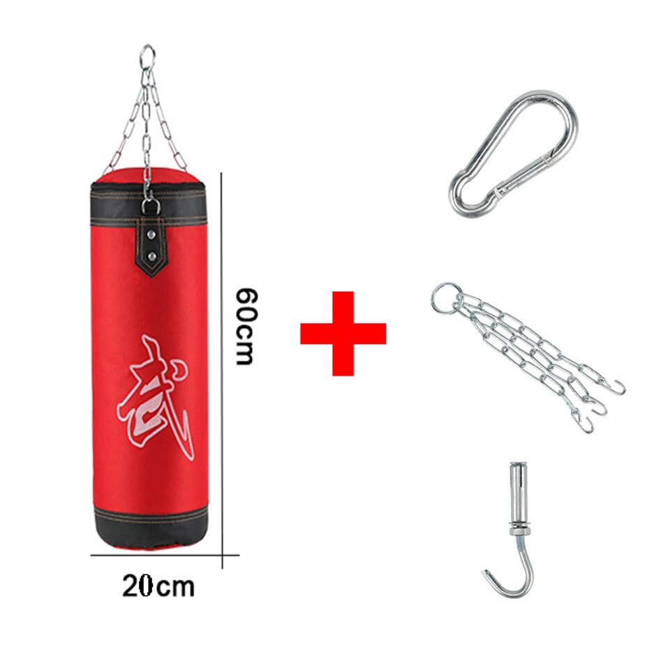 Boxing Punching Bag Punching Bag Training Fitness Belt Sling Adult Gym Exercise Empty Weight Boxing Bag: red 60cm 4 sets