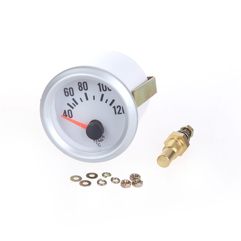 Professionele Water Temperatuur Meter Gauge met Sensor voor Auto 2 "52mm 40 ~ 120 Celsius Graden Blauwe LED Licht voor ONS JP Cars