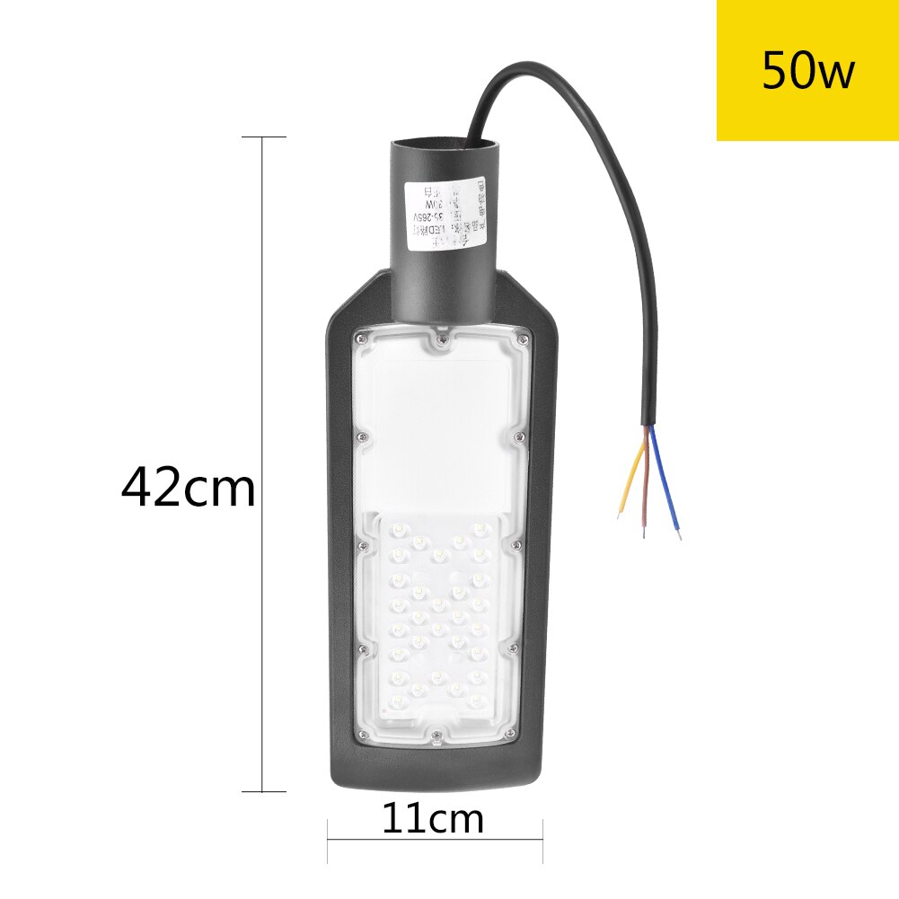 30w/50w 85-265v White LED Street Light Street Lamp with Black Casing: 50w-white
