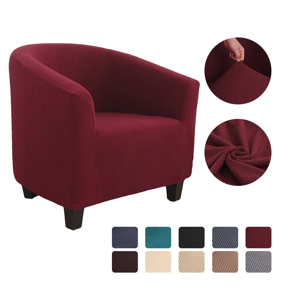 Strikker jacquard sofa lænestol sædebetræk elastisk kaffebalje sofa lænestol sædebetræk beskytter betræk hjemmestol indretning: G271678