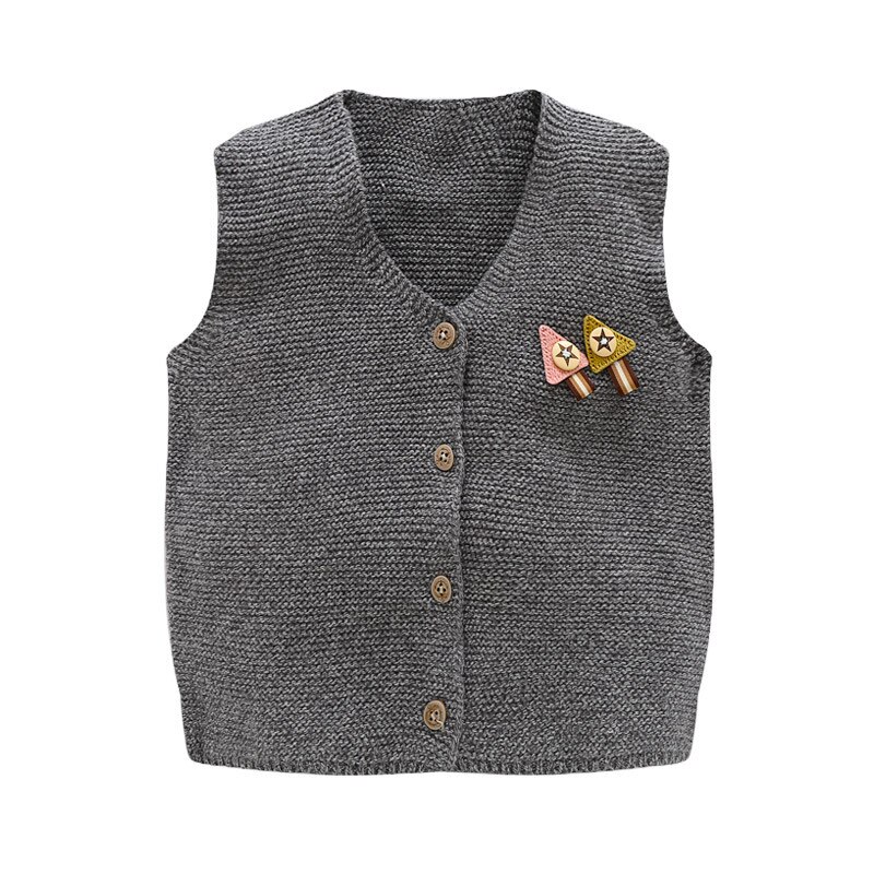 Afslappet småbørn baby drenge sweater vest bomuld blød baby sweater til drenge herre v-hals baby vest vinter forår drenge tøj