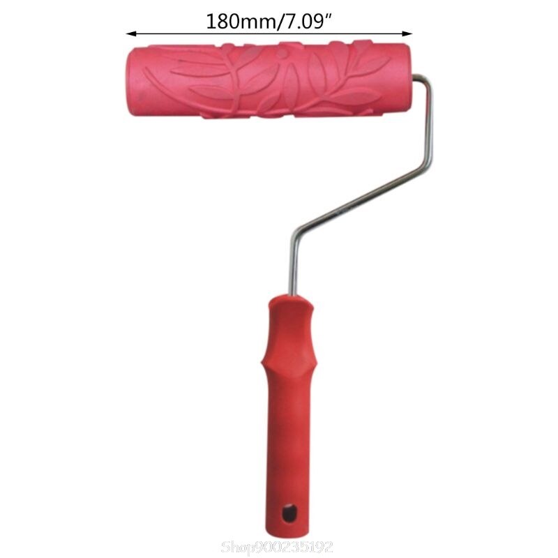 7 inch plastic verfroller voor muurdecoratie verfgereedschap reliëfs verfroller muurdecoratie  au 20
